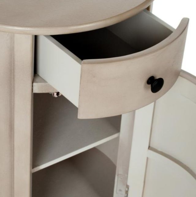 Safavieh Tabitha Vintage Gray Swivel Accent Table-2