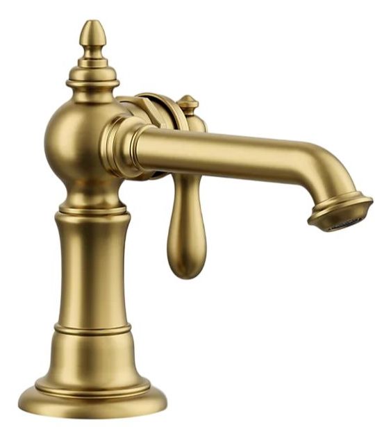 KOHLER® Artifacts® Vibrant Brushed Moderne Brass Single-Handle Bathroom Sink Faucet-0