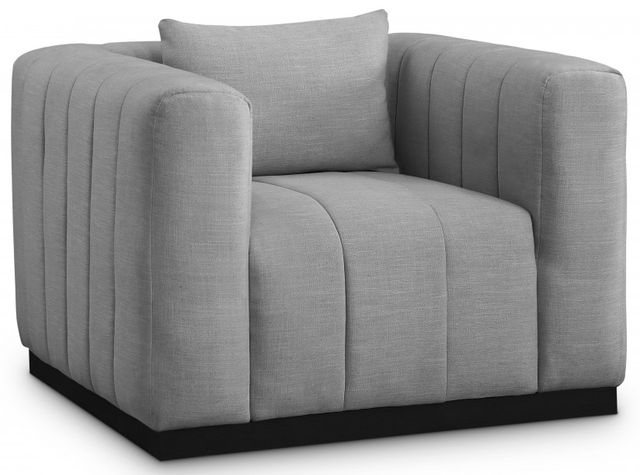 Meridian Furniture Lucia Grey/Black Chair-0