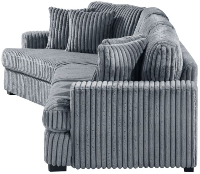 Homelegance® Warwick 2-Piece Gray Sectional with Left Cuddler-4