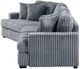 Homelegance® Warwick 2-Piece Gray Sectional with Left Cuddler-4