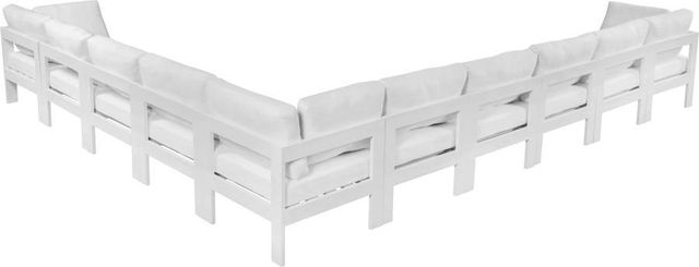 Meridian Furniture Nizuc 10-Piece White Outdoor Patio Modular Sectional Set-2