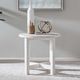 Liberty Furniture Backroads Parchment Brown Round End Table with Weathered White Base-1