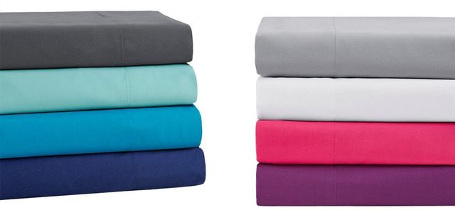 Olliix by Intelligent Design White Full Microfiber All Season Wrinkle-Free Sheet Set-1