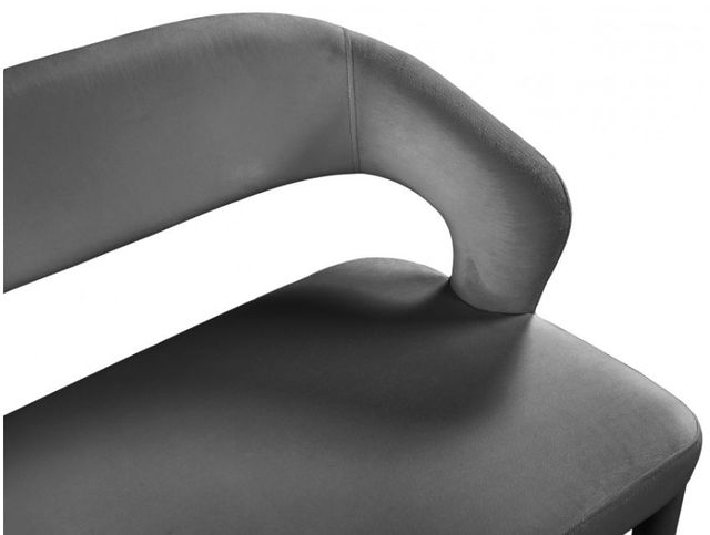 Meridian Furniture Destiny Grey Velvet Bench-3