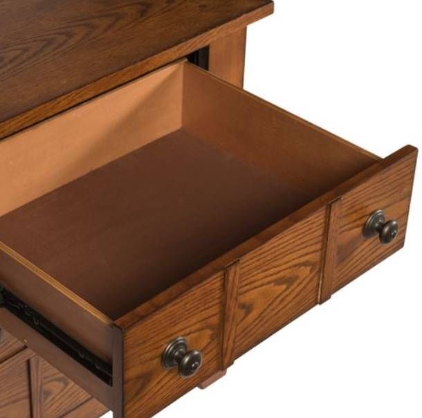 Liberty Furniture Grandpas Cabin Aged Oak Nightstand-4