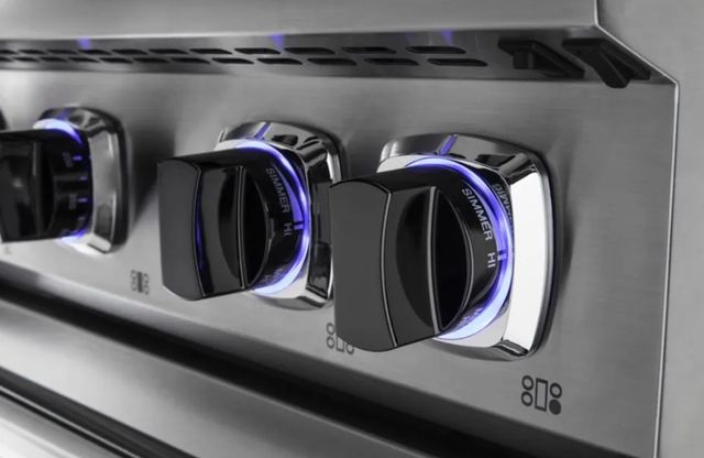 Viking® 7 Series 48" Squall Pro Style Dual Fuel Range & 5 Series 48" Chimney Wall Hood-2