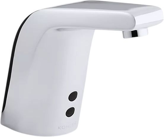 KOHLER® Sculpted Polished Chrome Touchless Single-Hole Lavatory Faucet with Insight™ Sensor Technology, DC-Powered-0