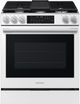 Samsung Bespoke 30" White Glass Smart Slide-In Gas Range with Illuminated Precision Knobs-0
