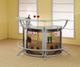Coaster® Dallas 3-Piece Smoked/Silver Bar Unit-2