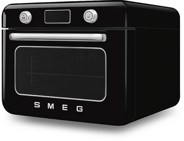 Smeg 50's Style 20" Black Countertop Combi Steam Oven-2