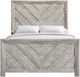 Elements International Ellen Ash White Full Panel Bed-1