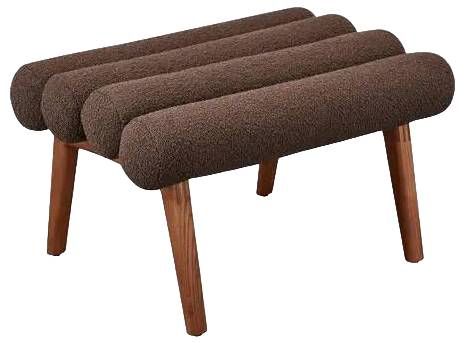 Moe's Home Collection Arlo Deep Brown Accent Stool-0