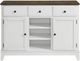 Intercon Kona Gray/White Sideboard-1
