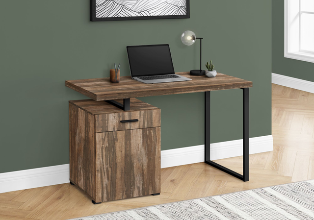 Monarch Specialties Inc. Brown Reclaimed Computer Desk-2