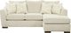 Fusion Furniture Vibrant Vision Oatmeal Right-Arm Facing Sofa Chaise-0