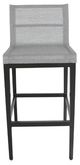CabanaCoast® Customizable Arcade Aluminum/Batyline® Sling Outdoor Bar Stool-1