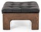 Four Hands Halston Heirloom Black/Terra Brown Ottoman-2