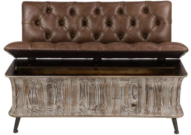 Deco Marche Brown Storage Bench-1