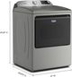 Maytag® 7.4 Cu. Ft. Classic Silver Smart Front Load Electric Dryer with Extra Power-2