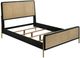Coaster® Arini Black/Natural Queen Panel Bed-0