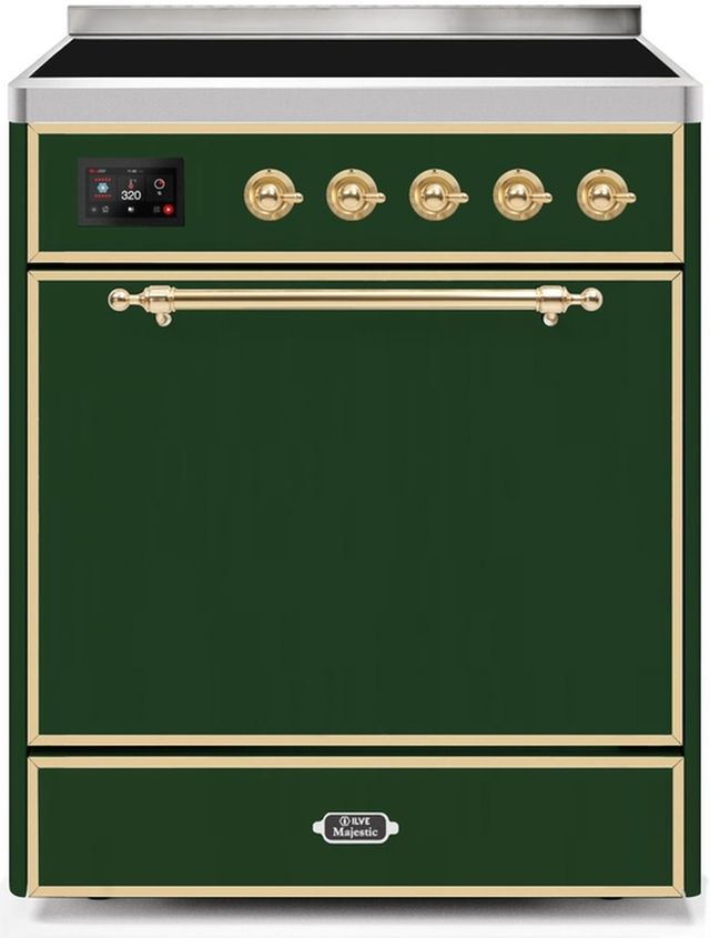 Ilve® Majestic II Series 30" Emerald Green Pro Style Induction Range