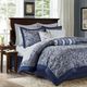 Olliix by Madison Park Navy Queen Aubrey 12 Piece Complete Bed Set-3