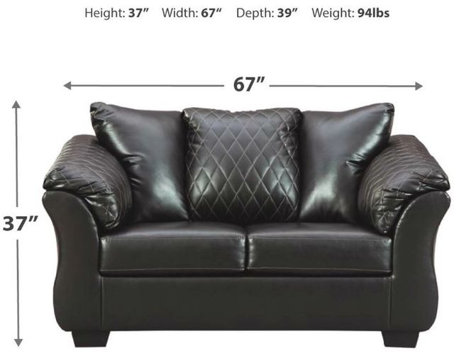 Signature Design by Ashley® Betrillo Black Loveseat-2