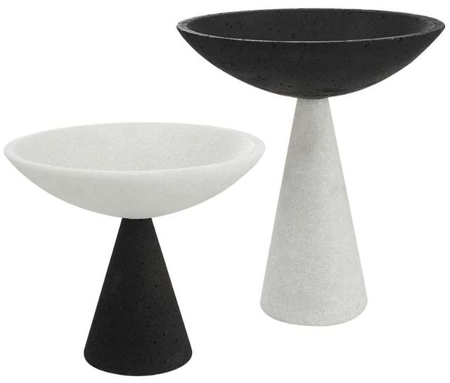 Uttermost® Antithesis 2-Piece Black/White Bowl Set-0