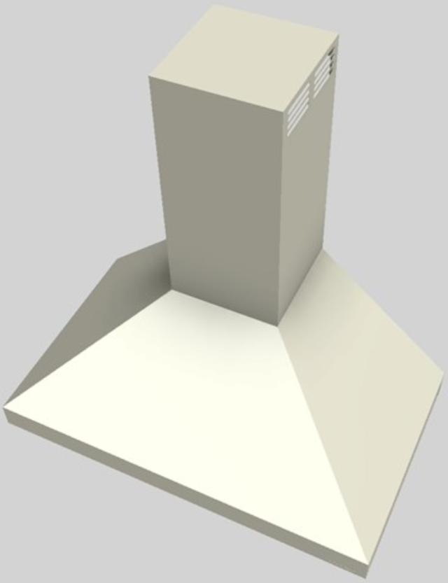 Vent-A-Hood® 36" Biscuit Wall Mounted Range Hood-3