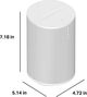 Sonos® Era 100 White Bookshelf Speaker-2