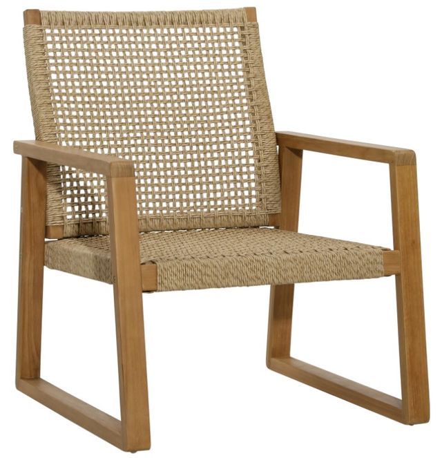 Dovetail Furniture Fay Natural Teak Outdoor Occasional Chair -0