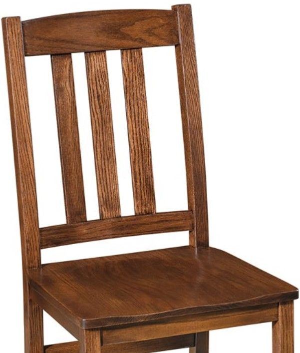 Urban Collections by Yutzy Woodworking Lodge Brown Office Side Chair-1