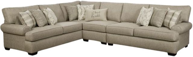 Corinthian Furniture Bryant 3-Piece Raffia L-Shape Sectional-0