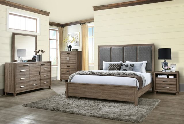 New Classic® Home Furnishings Harrisburg Walnut Queen Panel Bed-1