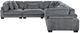 Homelegance® Traverse 5-Piece Gray Modular Sectional-3