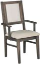 Handstone Contempo Padded Back Arm Chair in Leather-0