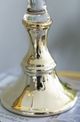 A & B Home Camden Clear/Gold Candlestick Holder-4