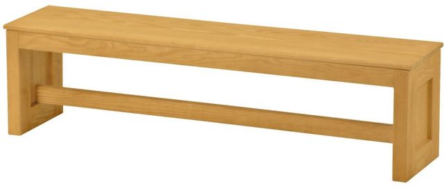 Crate Designs™ Furniture Classic Wood Lacquer Top Bench-0