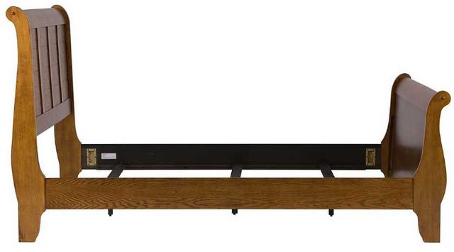Liberty Furniture Grandpas Cabin Aged Oak Queen Sleigh Bed-2