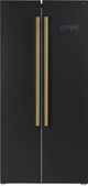 FORNO® Salerno Espresso 33" 15.6 Cu. Ft. Black Counter Depth Side-by-Side Refrigerator-0