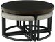 Steve Silver Co. Yukon 3-Piece Walnut Occasional Table Set with Ebony Base-1