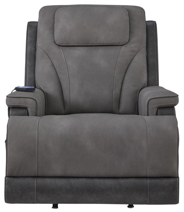 Signature Design by Ashley® 4Z-Peaceful Pause Slate Power Lift Recliner-2