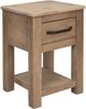 International Furniture Direct Natural Parota Brown Chairside Table-0