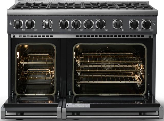 Viking® 7 Series 48" Cast Black Pro Style Liquid Propane Gas Range-1