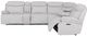 Parker House® Alpine 6-Piece Airy Snow Power Reclining Curved Sectional-4