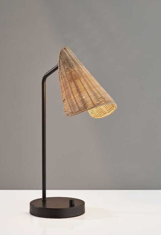 Adesso® Cove Black Desk Lamp-3