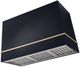 AGA Loge 48" Gloss Black Wall Mounted Range Hood with Brushed Brass Trim-0