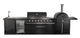 FORNO® Alta Qualita 4 Burner 145" Black Outdoor Kitchen Kit-0