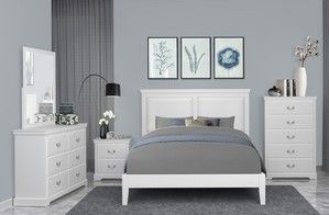 Mazin Furniture Seabright White Twin Bed-2